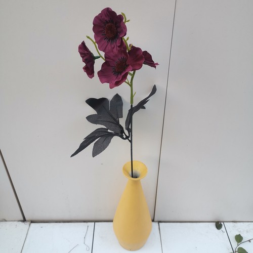 Pink poppy artificial flower - pink,