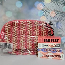 Benefit set of 4 Exclusive Brow & Mascara Travel Set with Makeup Bag Brand New