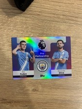 Man City Phil Foden And Bernardo Silva Pro Partnership Topps Football Card