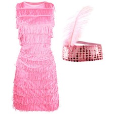 Pink Flapper Dress 1920's