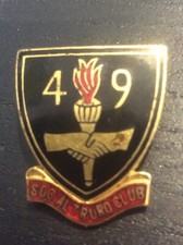Vintage Enamel Badge Pin 49 Social Club TRURO Cornwall RARE Cornish Memorabilia