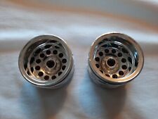 Tamiya king black foot chrome front wheels