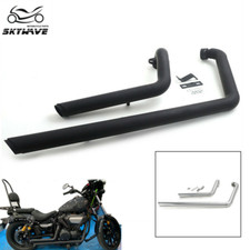 For Yamaha XV950 XVS950 Star Bolt 2010-2018 Long Shorts Staggered Exhaust Pipes