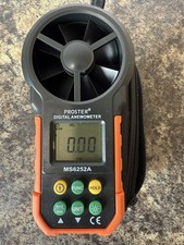 Proster MS6252A Handheld Anemometer LCD Wind Speed Meter with Backlight