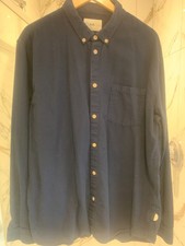 Folk blue shirt - brushed