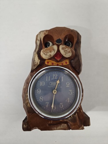 Vintage japan carved wood - wood, dog