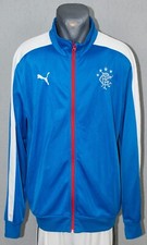 Glasgow Rangers Jacket Sweatshirt Blue Puma Football Mens Tracksuit Size XL