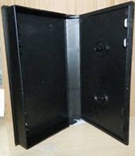  25 VHS CASE VIDEO CASSETTE STORAGE MEDIA CASES PLASTIC  BLACK/CLEAR