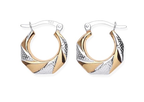 9ct gold silver - on, hoop