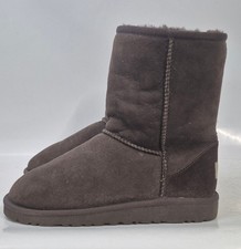  Boots UGG Australia Classic Short Brown Suede Sheepskin UK 3