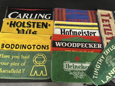 Beer Towels Bar Cloths Man Cave Garden Bar Job Lot Of 10 Vintage t3973