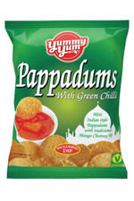 Pappadums With Green Chilli