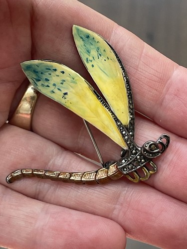 Old silver and enamel - silver,