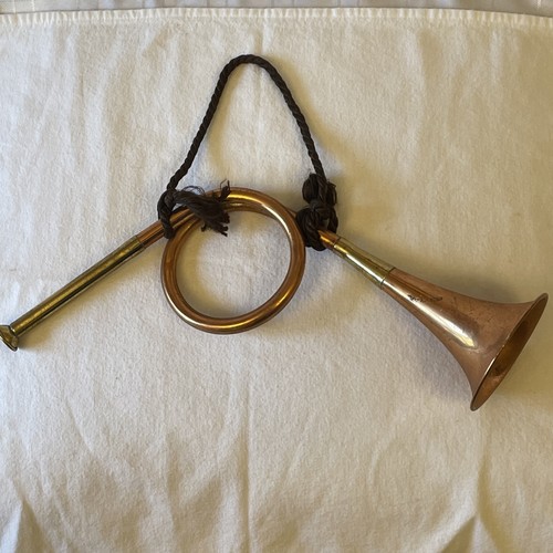 Vintage brass copper bugle - &,