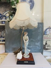 Capodimonte G.Armani Golfing Lady Figure Table Lamp Base. Shade not Included.