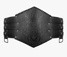 Viking Embossed Wolf Waist