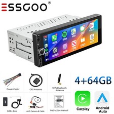 6.86" Single DIN Car Stereo