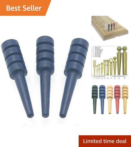Tapered blue cribbage pegs - tapered,
