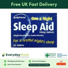 Galpharm One A Night Sleep Aid 50mg Tablets x20 | Sleep Relief MAX 1 PER ORDER
