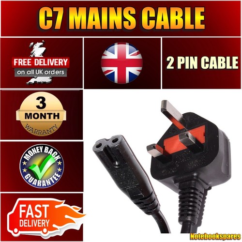 Power cord pin plug to - pin, c7
