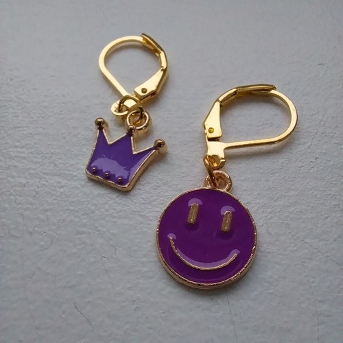 Dark orchid smiley - , and