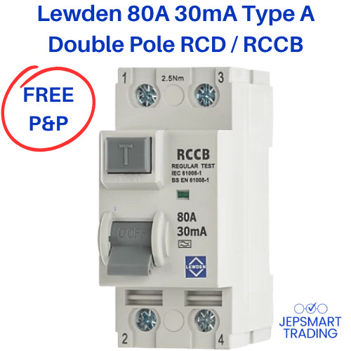 Lewden rcd type - 80a, 30ma