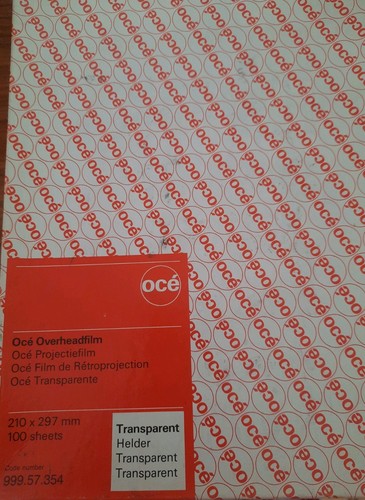 Over head projector film - over,