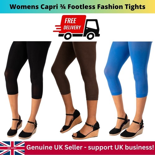 Womens capri footless tights - womens,