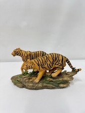 Two Tigers Walking Statue