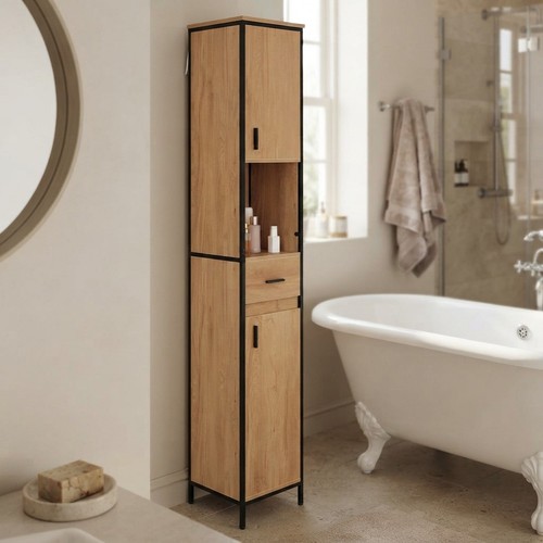 Narrow tall bathroom - narrow, cabinet