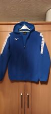 Mizuno Engineering Microfleece Jacket Golf Mens Medium Sportwear Blue White 