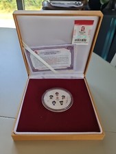 Blessing Beijing 2008 Silver Plated Commemorative Medallion Collection &...