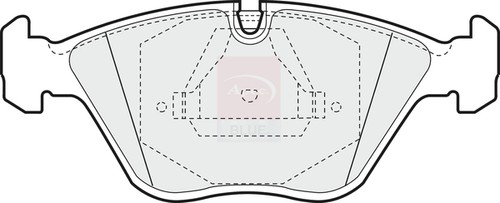 Brake pads set fits jaguar - pads,