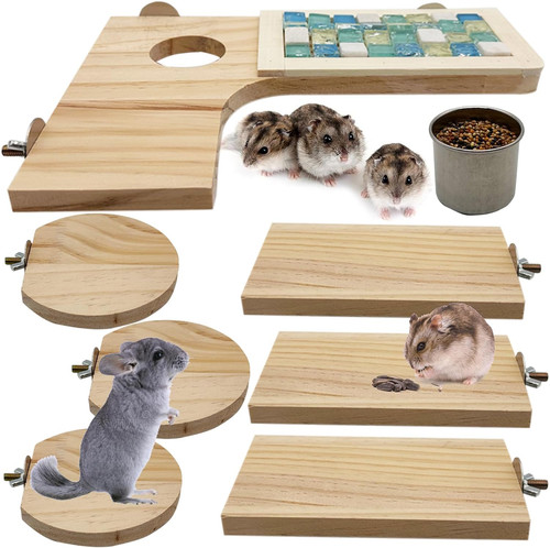 Wooden hamster cage - wooden,