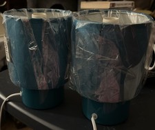 Pair of Small Teal Bedside