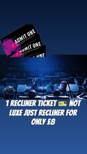🎥 BY POPULAR DEMAND 1 Recliner, luxe, laser, UK Odeon Ticket 🎟️ ONLY £7.50✨🤩