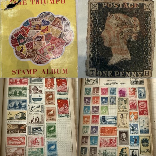 Old triumph world stamp - world,