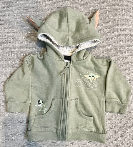 Star wars grogu zip hoddie - zip-up,