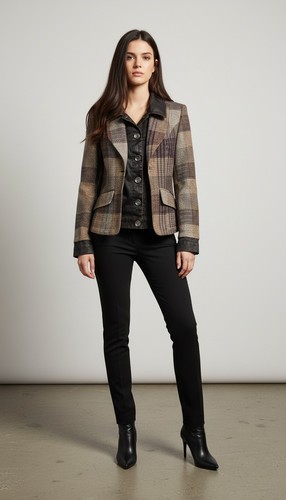 Geisha tweed check - tweed,