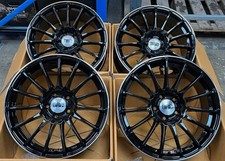 Mercedes 19” AMG Turbine Style Alloy Wheels 5x112 Mercedes Gloss Black Pol Rim