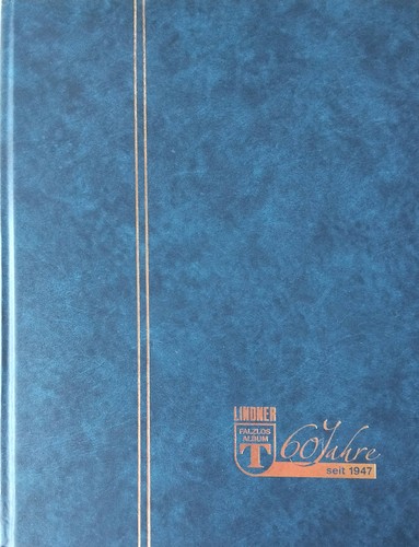 Lindner blue stockbook - lindner,