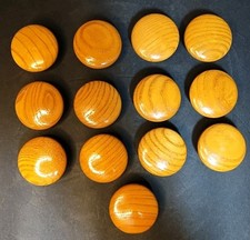 13 Pine Wood Knobs 1 3/4"