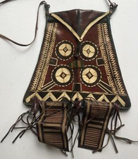 Vintage Tuareg/ Wodaabe Handmade Leather Shoulder Bag