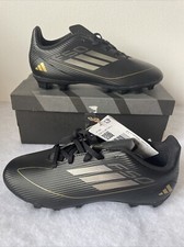 Adidas F50 Club FxG J Black/Gold Size UK 5 Football/Soccer Boot Moulded Studs