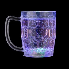 Ultra 1 LED Beer Glass Tankard Stein Flashing Strobe Party Bar Ware Pint Glass