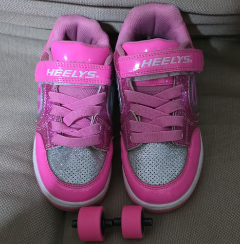 Heelys girls pink silver - heelys, &