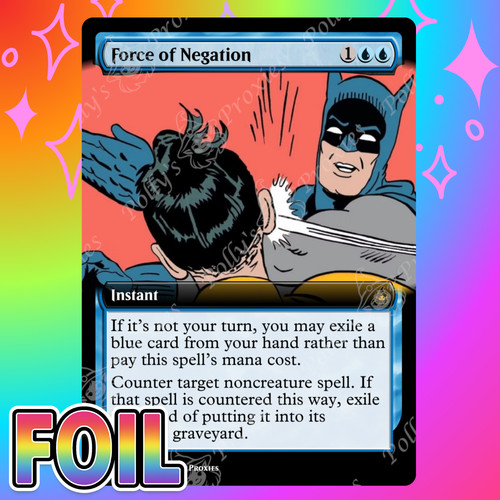 Force negation foil - of, proxy