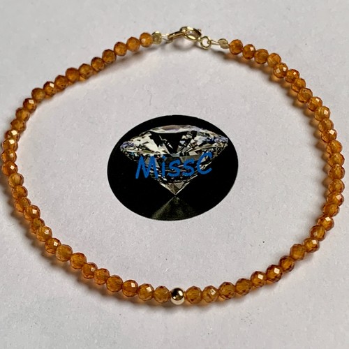 9ct gold spessartine garnet - 9ct,