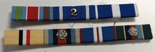 British Military Issue Iraq, Afghanistan with Rosette Seven Medal Ribbon Bar