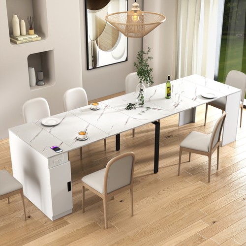 Expandable dining table - dining, with